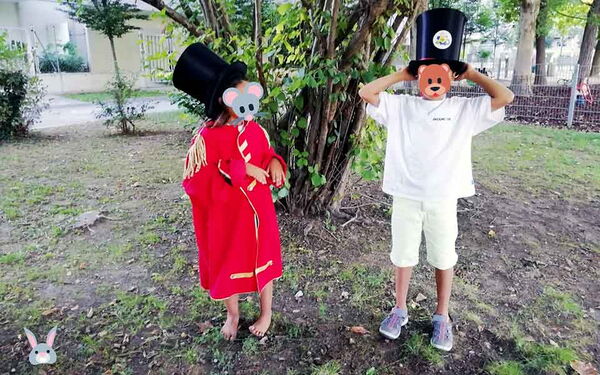 Kinderartisten beim Zirkus der Nachhaltigkeit