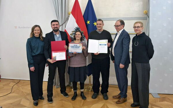 Ein Foto von dem Ausflug in das Parlament