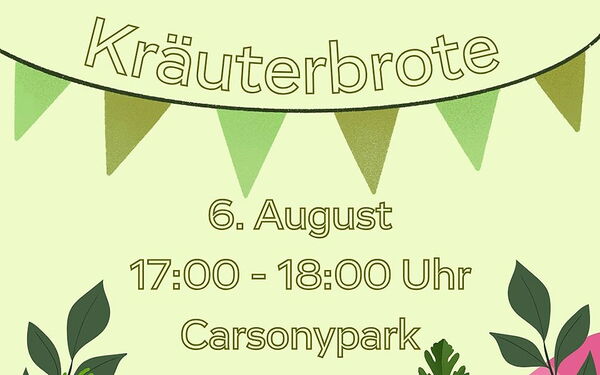 Social Media-Posting für den Kräuterbrot-Event im Carsonypark