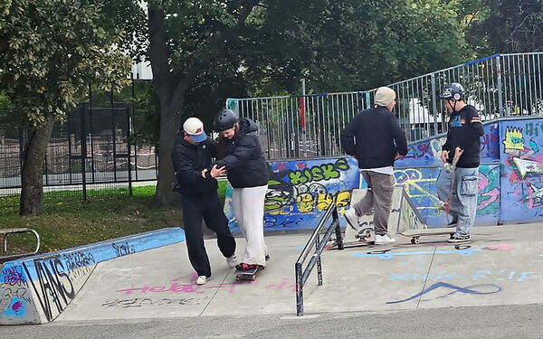 Workshop im Skatepark Simmering