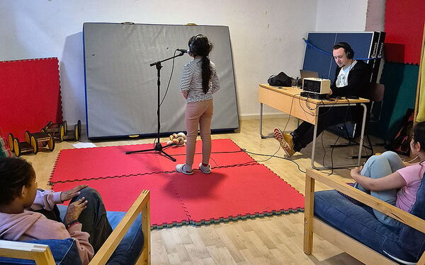 Ein Musikworkshop fördert die Kreativität