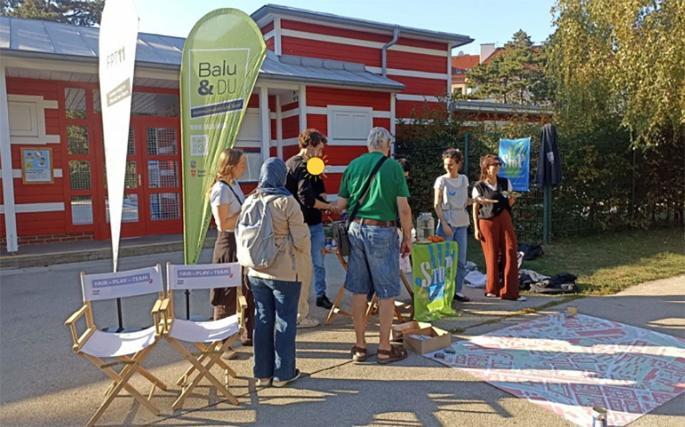 Es gab Çiğ Köfte und ein vegetarisches Chili bei der "Küche im Park".