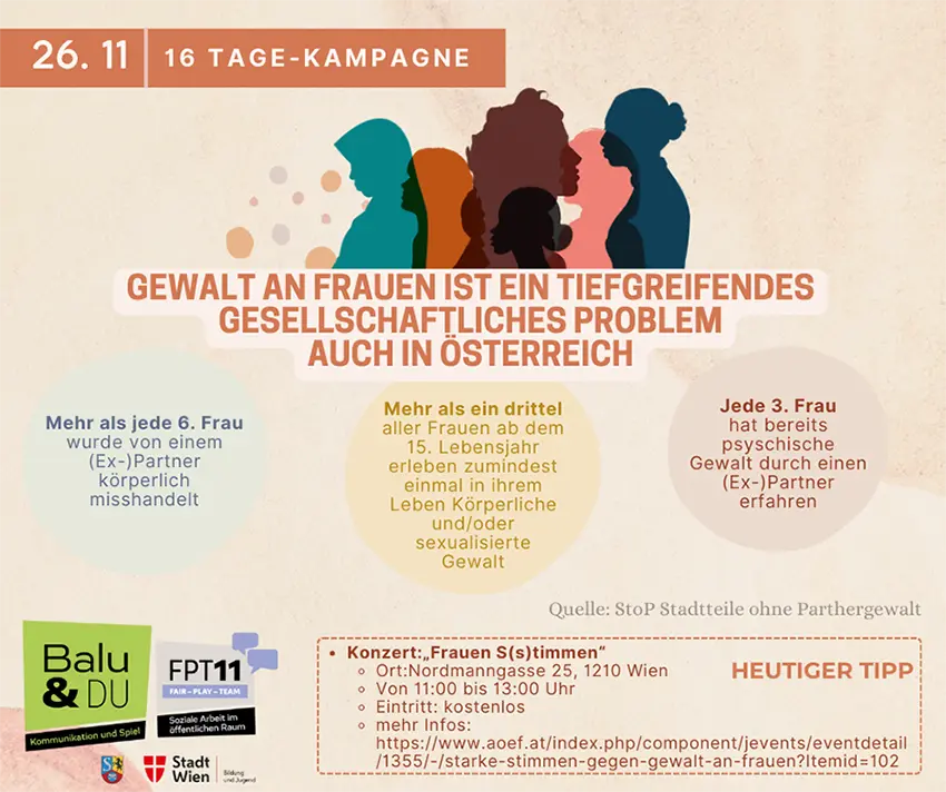 Infoblatt Infoblatt zu "16 Tage gegen Gewalt an Frauen"